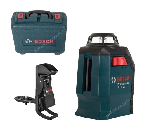 Лазерный нивелир Bosch GLL 2-20 с калибровкой + BM-3 + Кейс