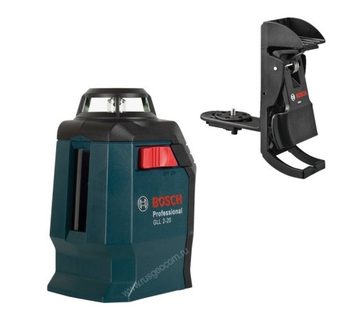 Лазерный нивелир Bosch GLL 2-20 с калибровкой + BM-3 + Кейс