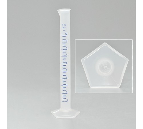 Цилиндр 10 мл с дел.,высокий,п/п-Kartell,уп.50 шт.